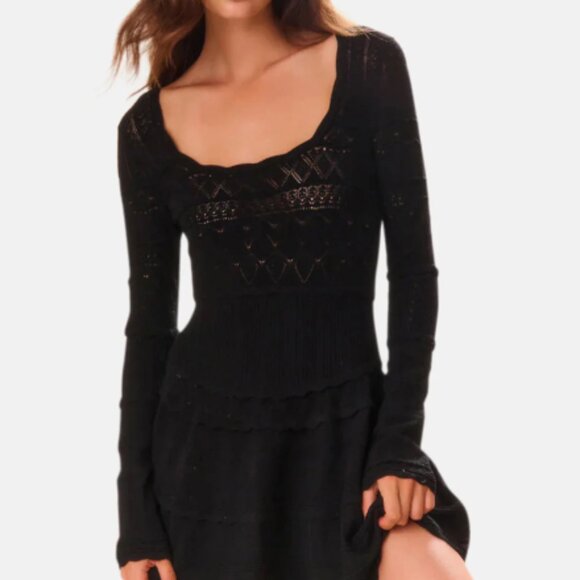 LoveShackFancy | Lavender Stretch Pointelle Mini Dress | M | NWT - Picture 1 of 6